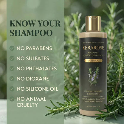 Kerarose Rosemary Shampoo For Hair Growth